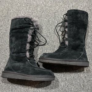 UGG Australia Women's Uptown II Tall Suede Leather
Lace Up Boots